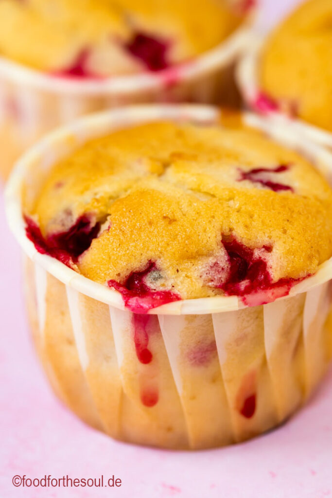 Einfache Saftige Johannisbeer Joghurt Muffins