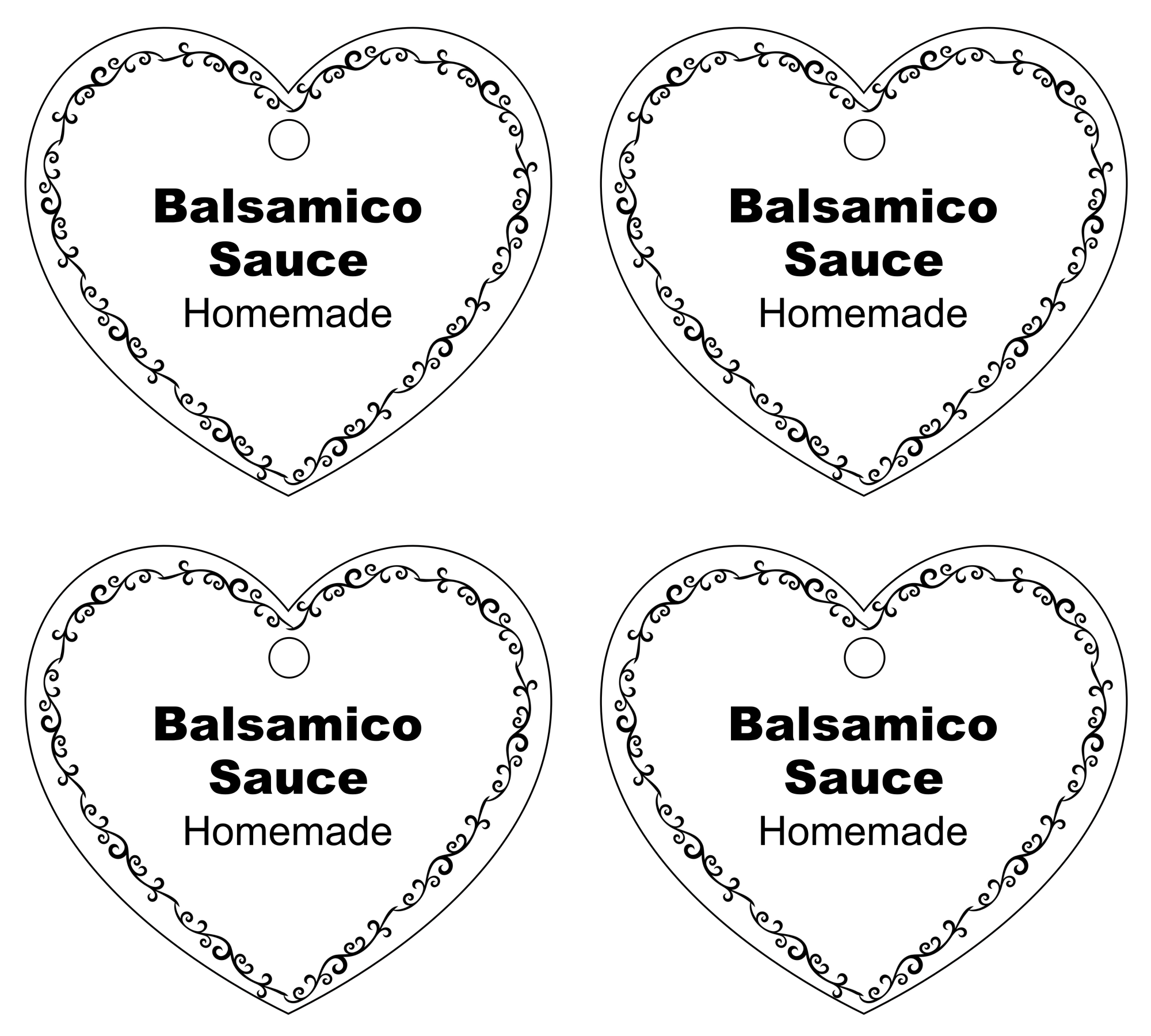 Balsamico Sauce Etikett Download einfach selber machen