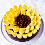 Sonnenblumen Käsekuchen mit Zwieback