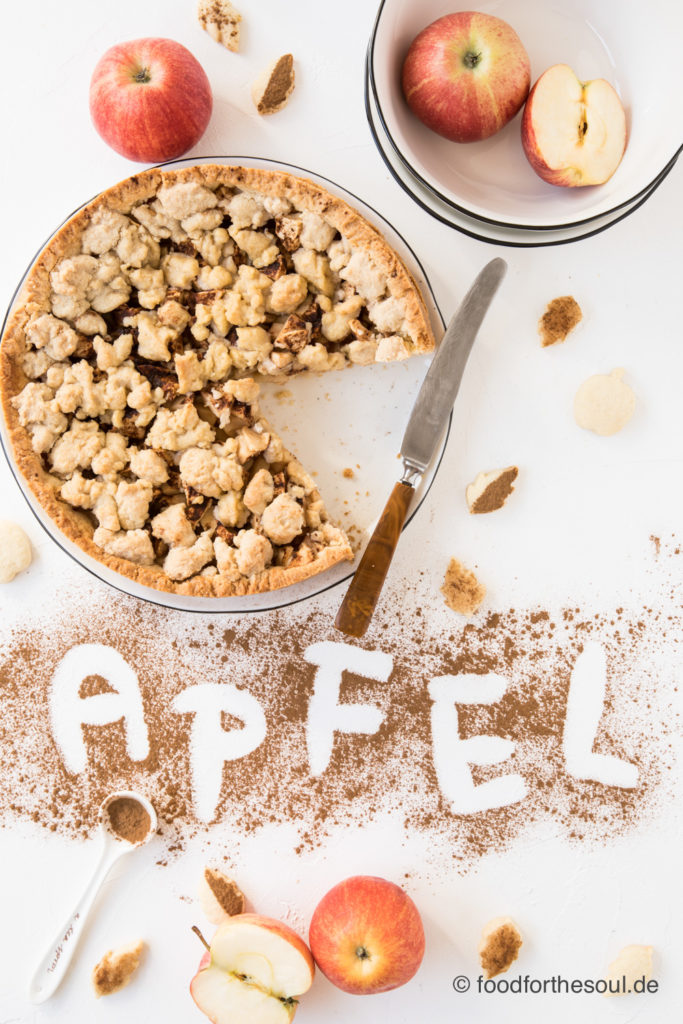 Klassischer Apfelkuchen mit Streusel