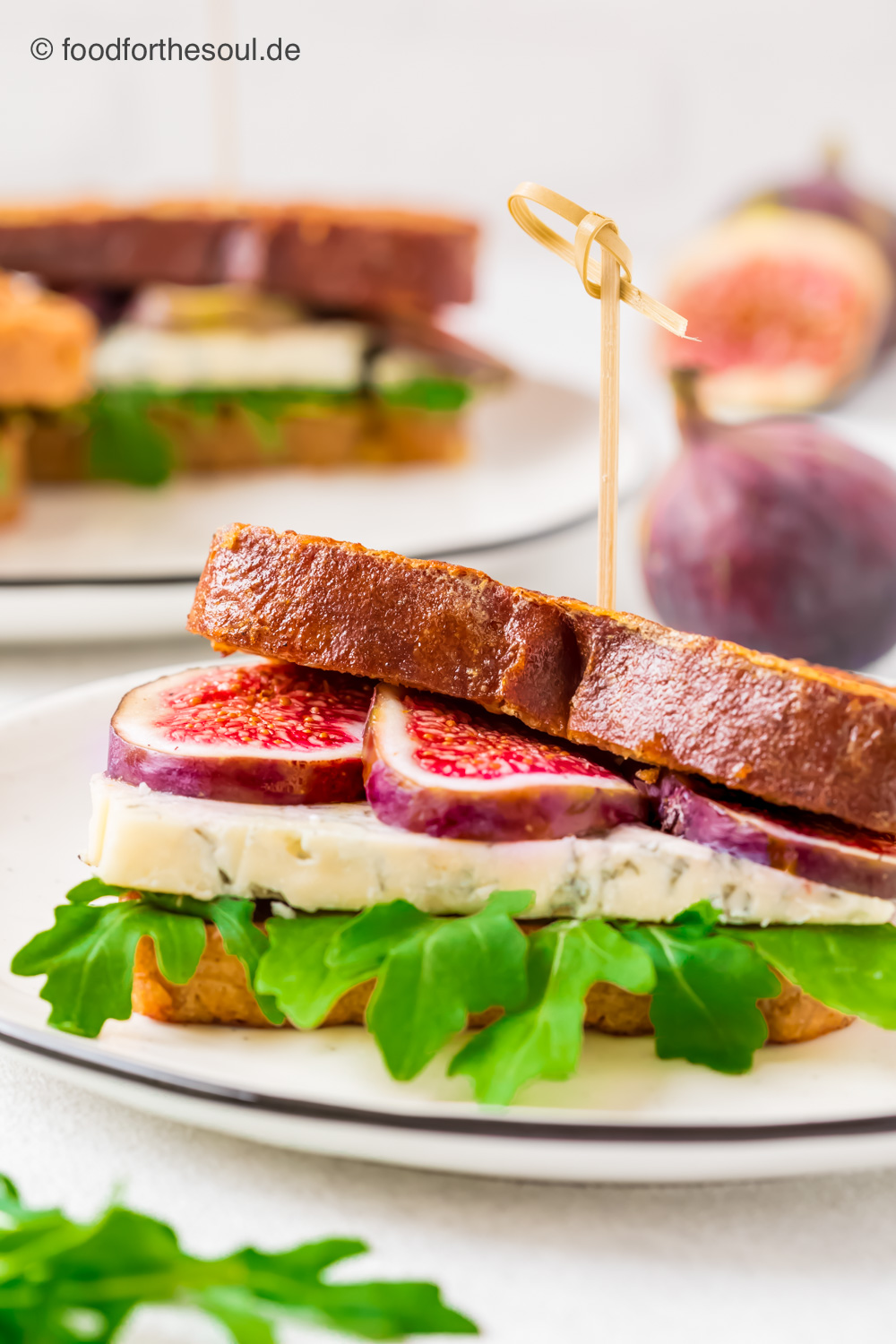 French Toast Sandwich mit Gorgonzola und Feigen