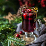 Cranberry Glühwein in Punsch Glas