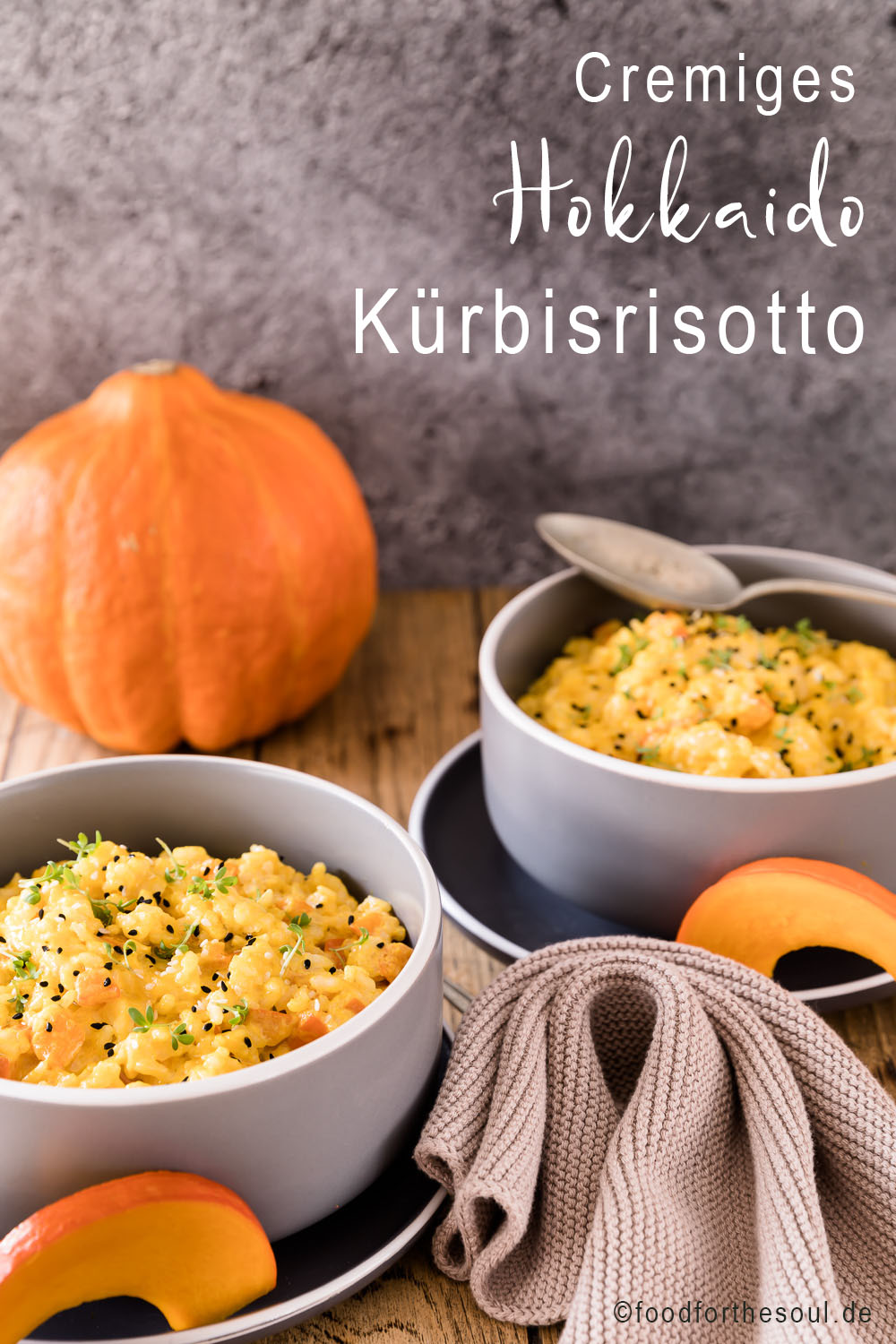 Cremiges Hokkaido Kürbisrisotto Rezept - food for the soul