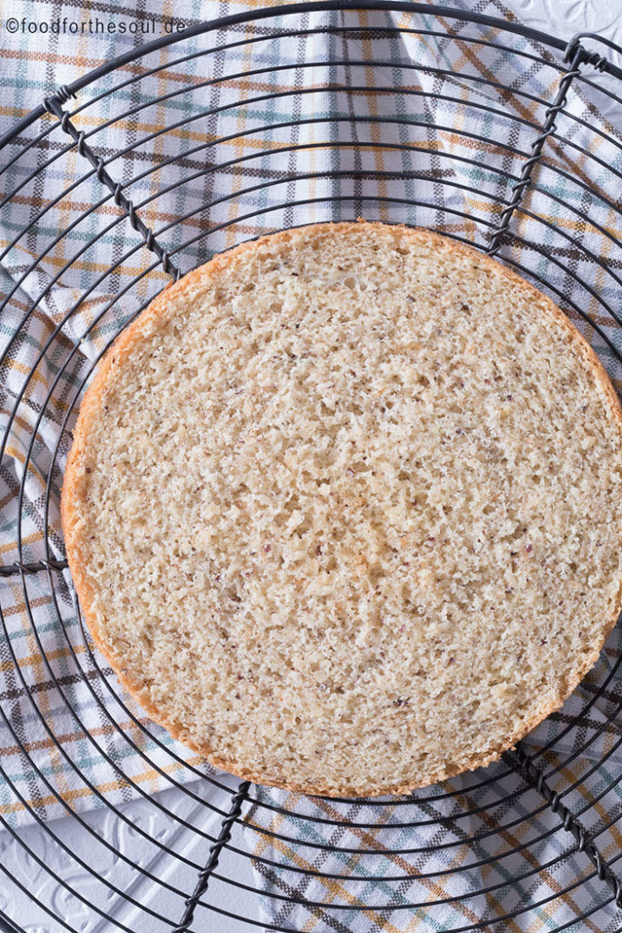 Einfacher Nussbiskuit für Tortenböden - food for the soul