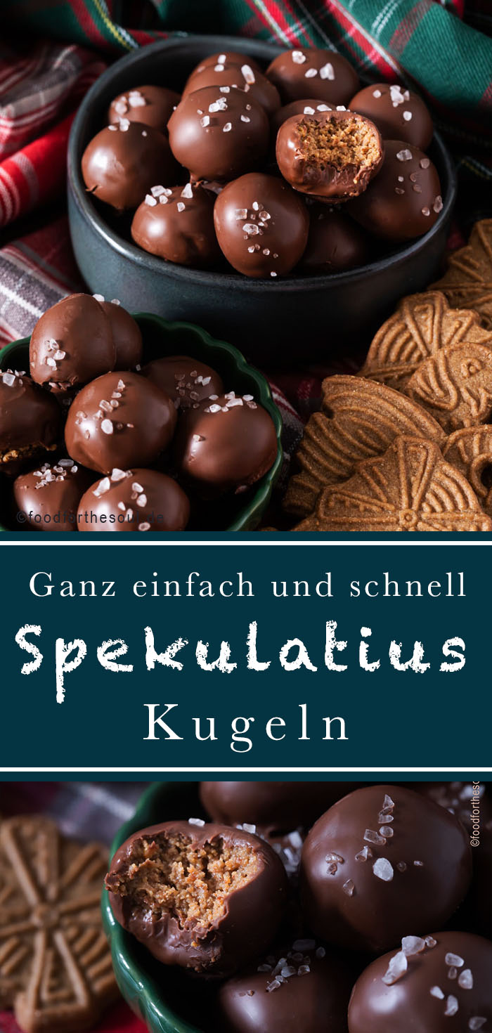 Spekulatius Kugeln - Pralinen für Weihnachten - food for the soul