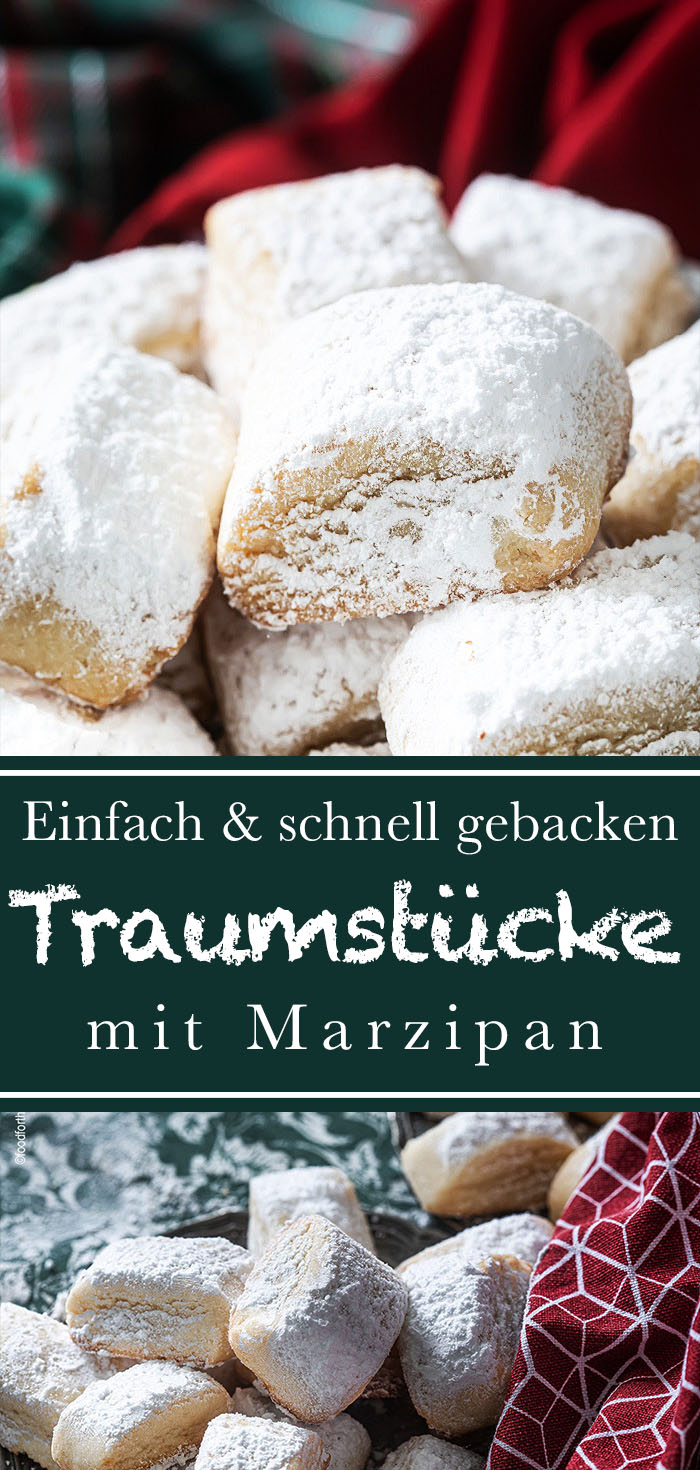 Marzipan Traumstücke - einfache schnelle Plätzchen - food for the soul