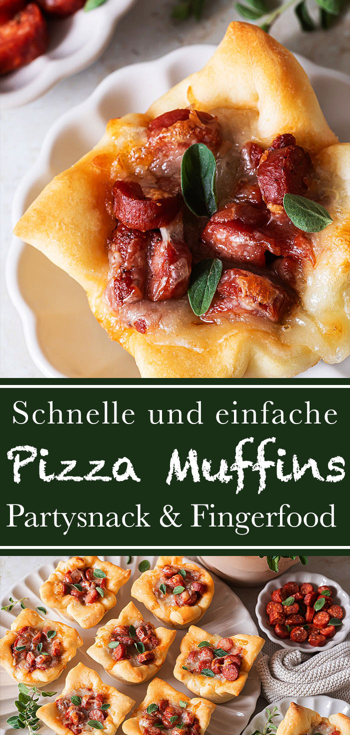 Pizza Muffins - schneller Party Snack - food for the soul