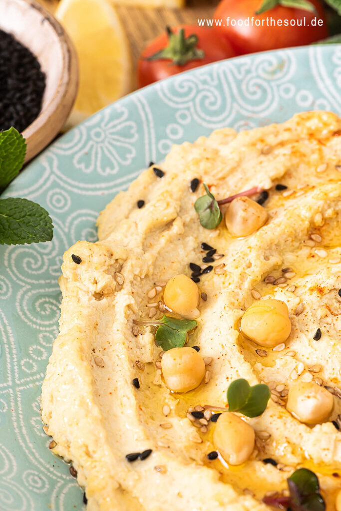 Bester Hummus aus getrockneten Kichererbsen - einfaches Rezept