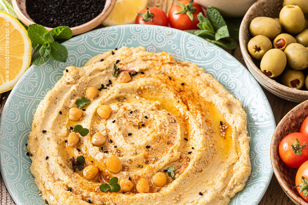 Bester Hummus aus getrockneten Kichererbsen - einfaches Rezept