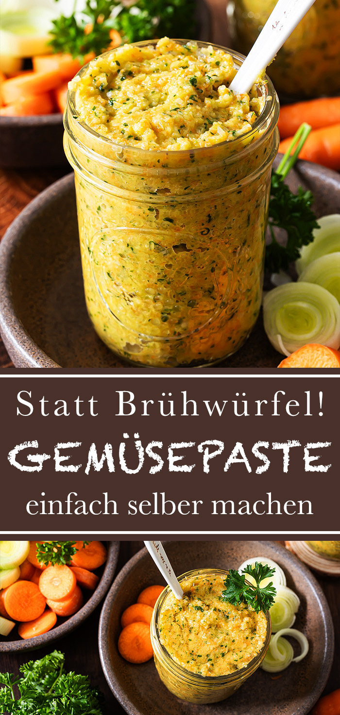 Gemüsepaste selber machen statt Brühwürfel