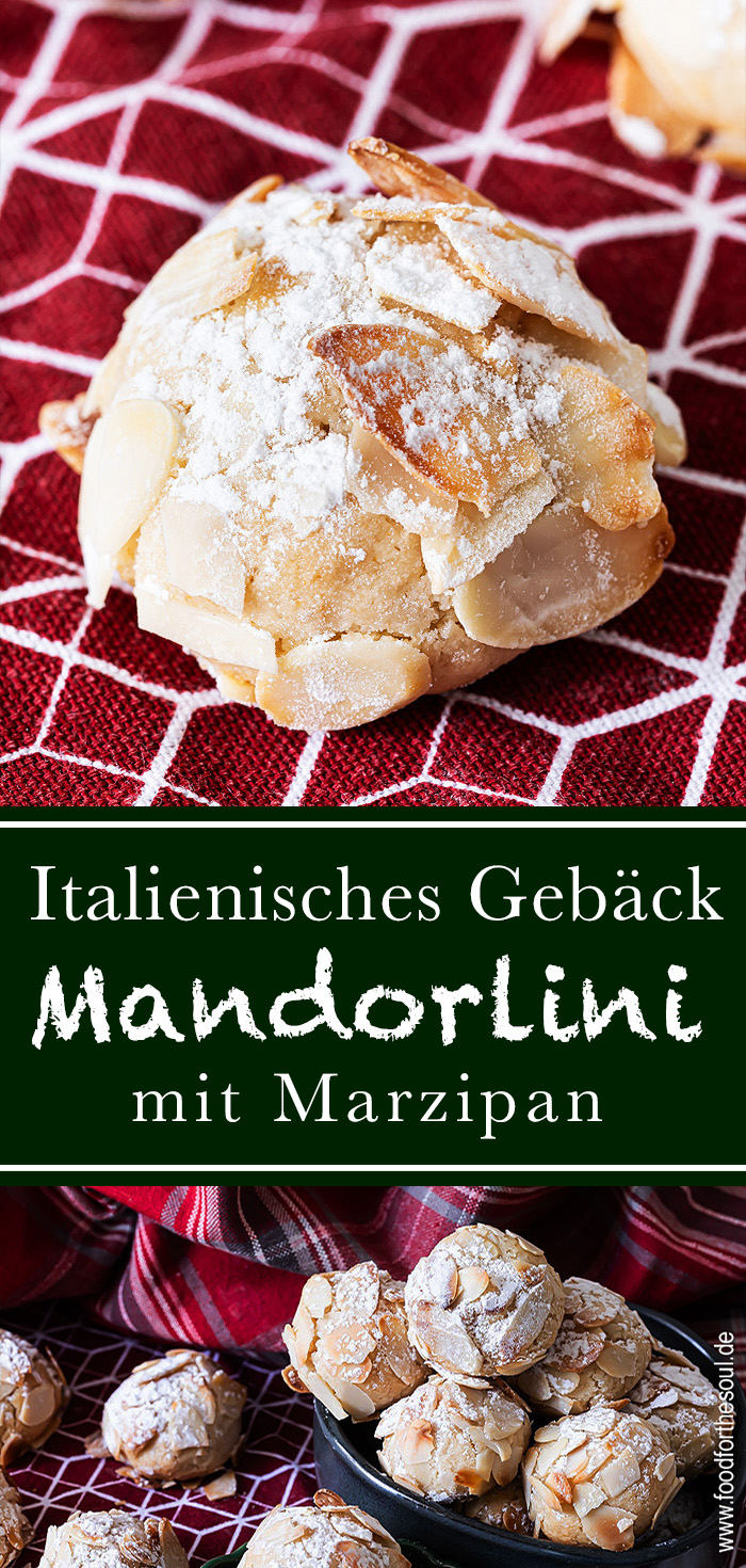 Italienische Mandorlini - Rezept für Mandelgebäck mit Marzipan