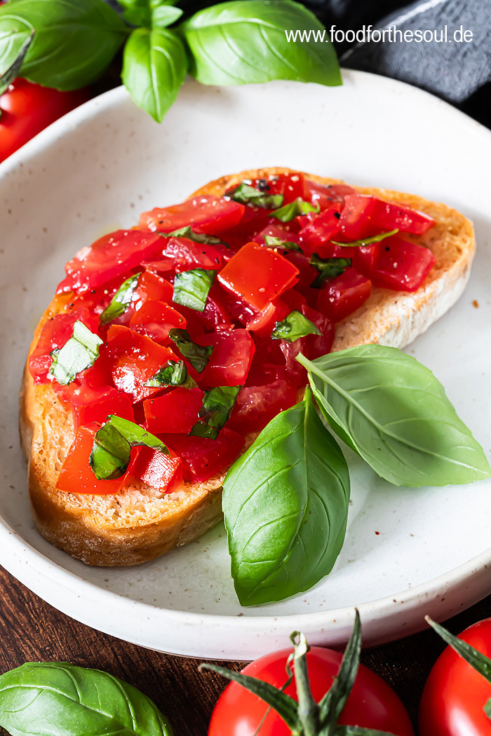 Italienische Bruschetta - Original Rezept mit Tomaten