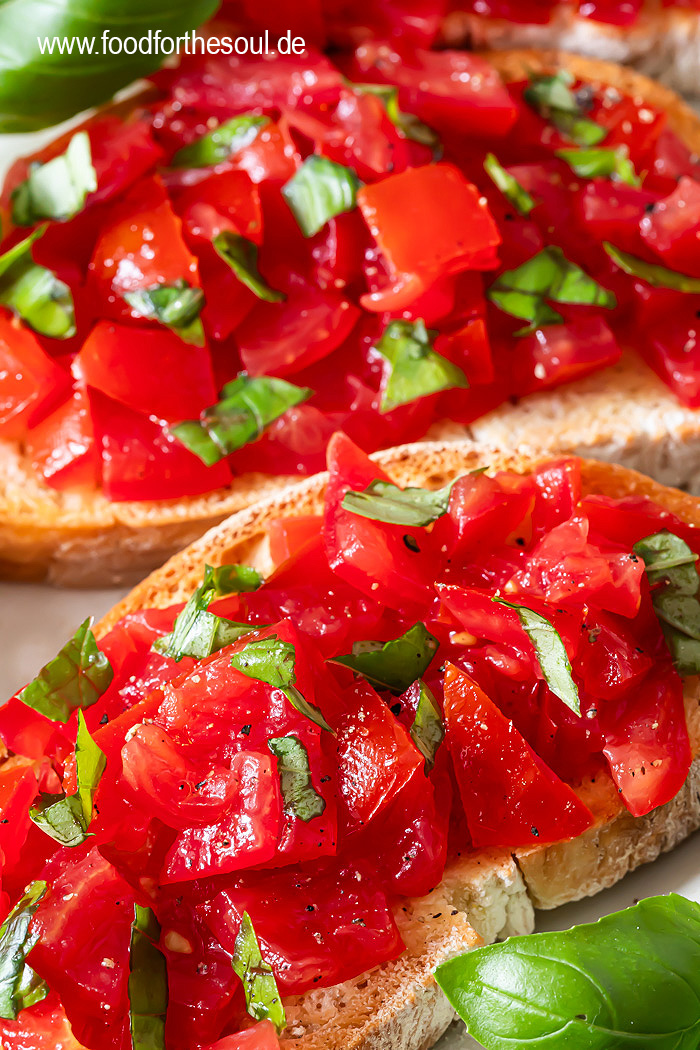 Italienische Bruschetta - Original Rezept mit Tomaten