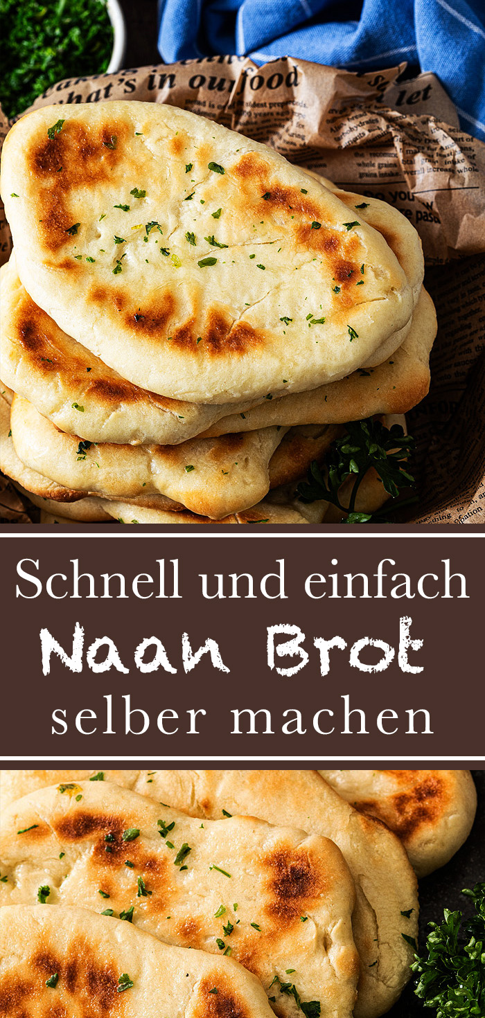 Indisches Naan Brot mit frischer Hefe aus dem Ofen