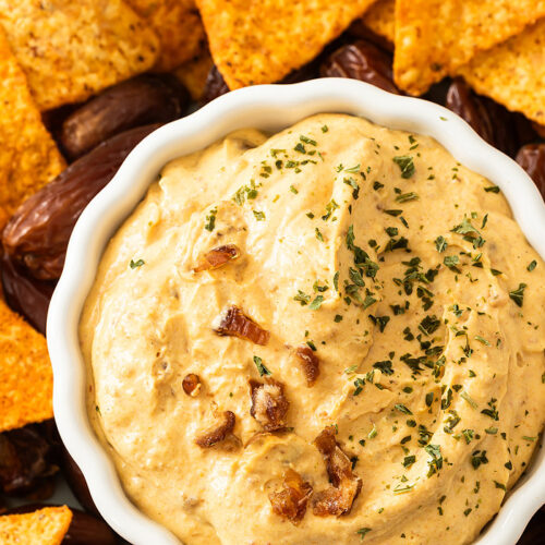 Dattel Curry Dip mit Frischkäse