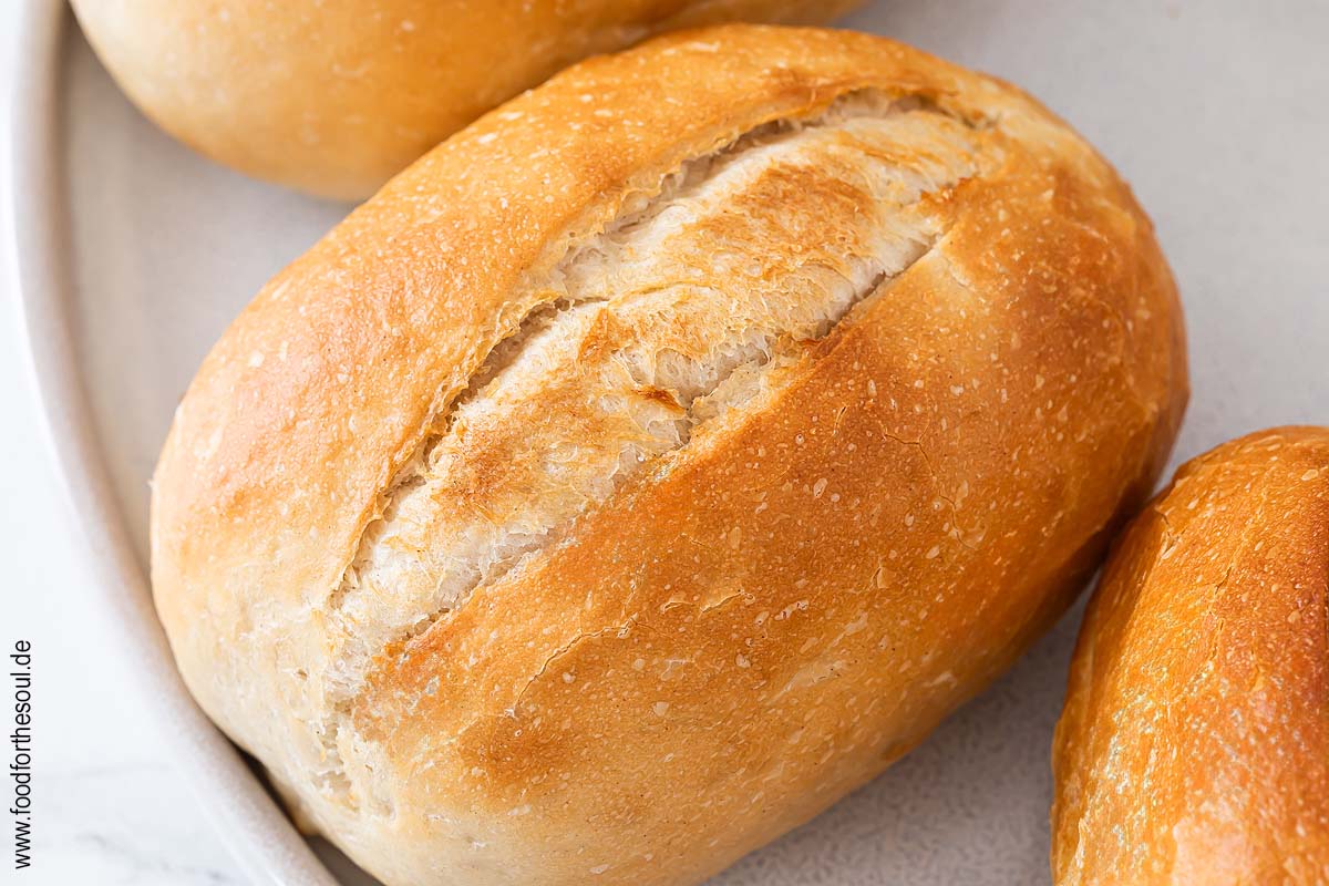 Aufbackbrötchen im Airfryer Ninja Foodi Max Dual Zone aufgebacken