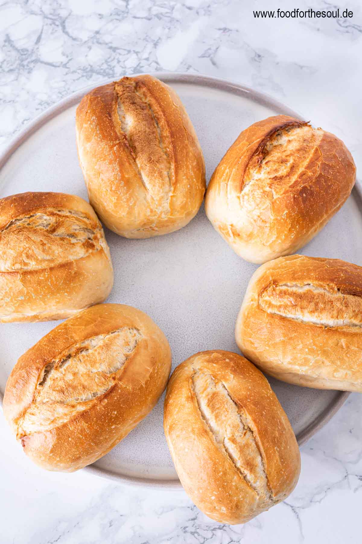 Aufbackbrötchen im Airfryer Ninja Foodi Max Dual Zone aufgebacken