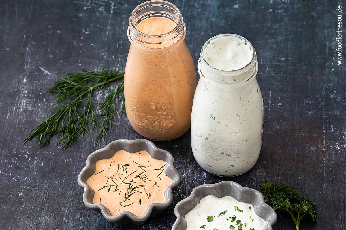 Cocktailsoße und Joghurtsoße für Döner | Dönersoße Rezept