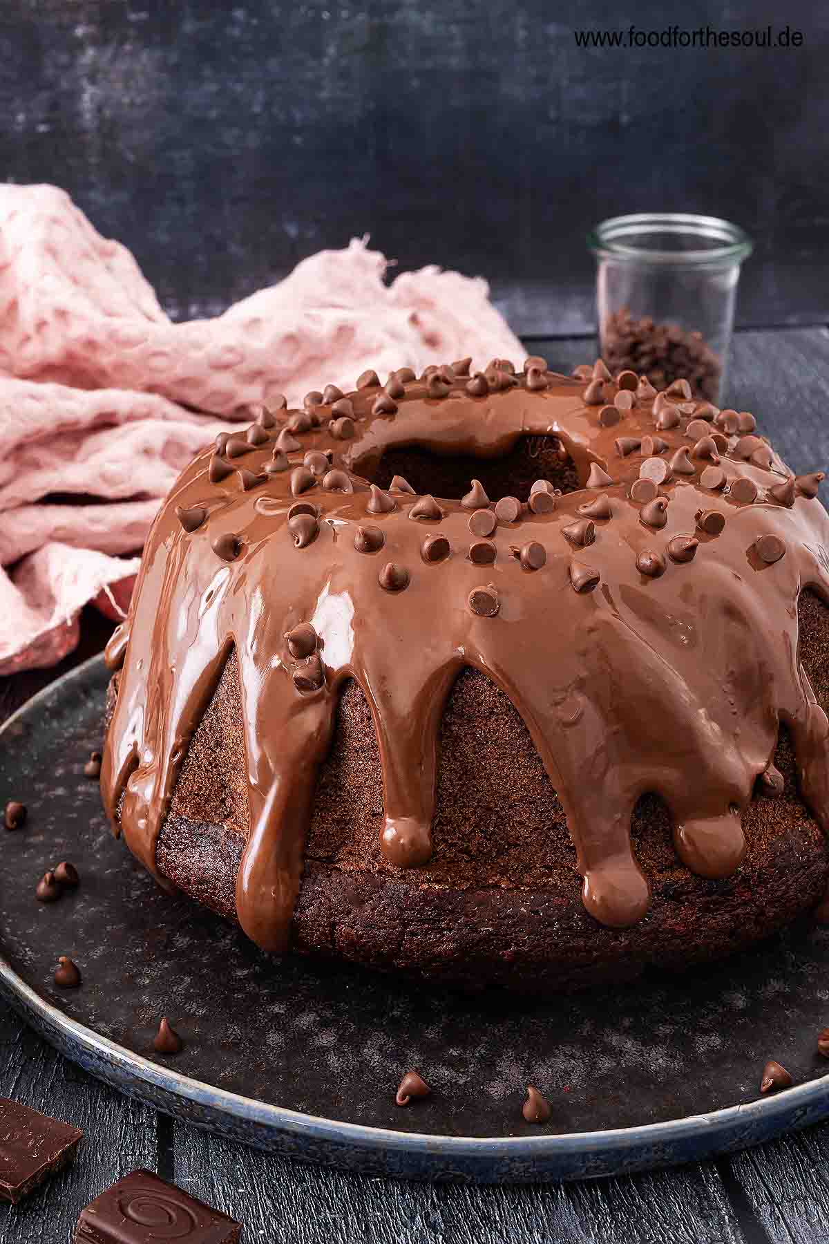 Super saftiger Paradiescreme Kuchen Schoko gebacken in der Gugelhupf-Form
