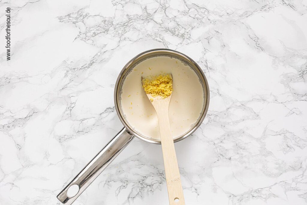 Zutaten kochen für Lemon Posset Dessert - Schritt 5