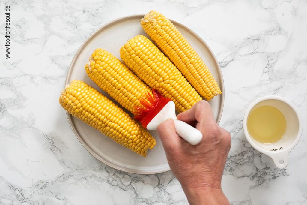Maiskolben im Airfryer zubereiten - Schritt 1