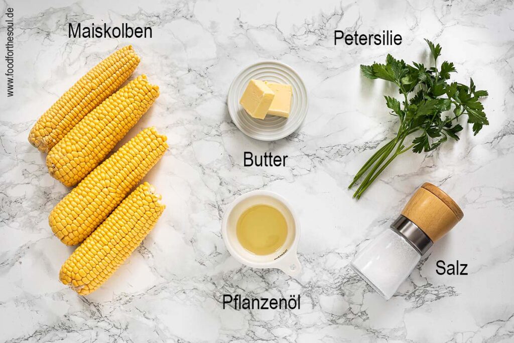 Zutaten für Maiskolben aus dem Airfryer