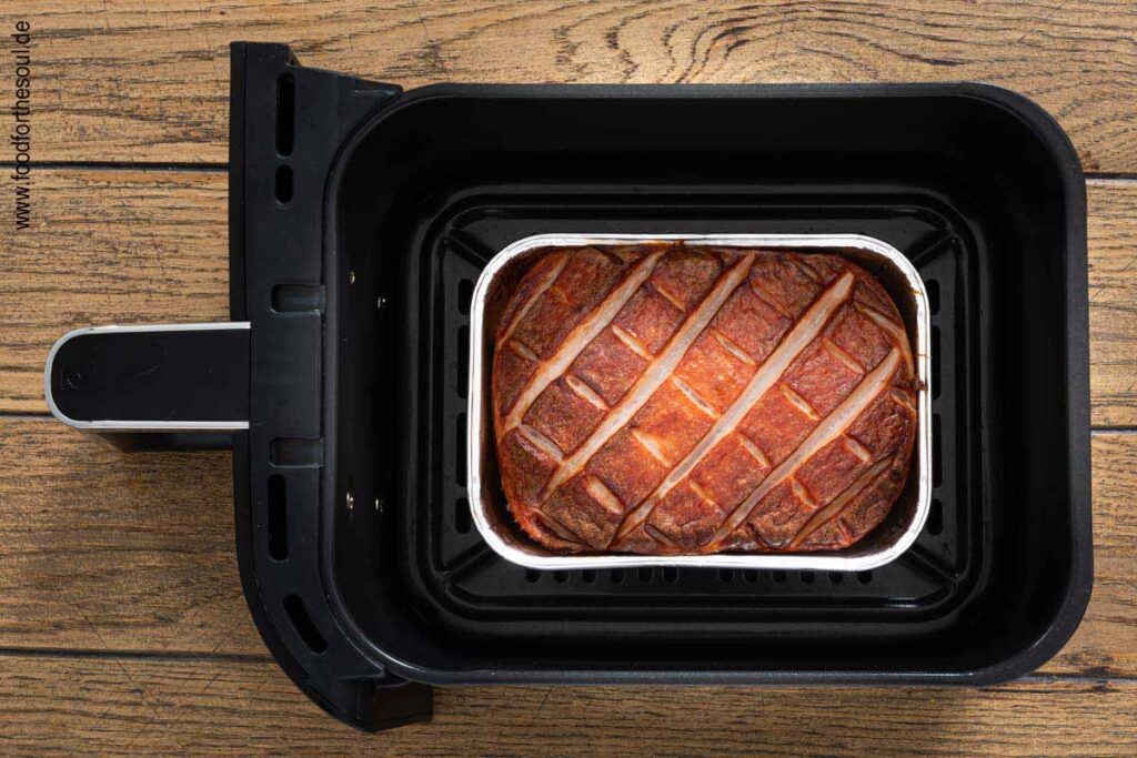 Leberkäse im Airfryer backen - Schritt 3