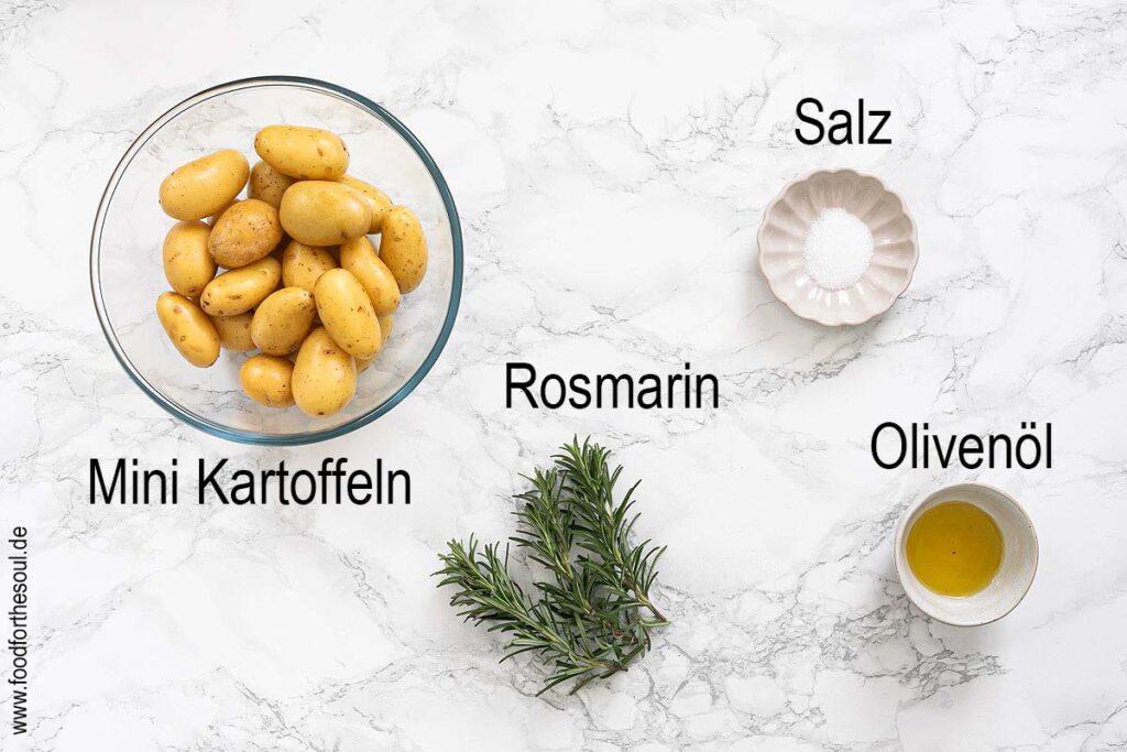 Zutaten für Rosmarinkartoffeln aus dem Airfryer