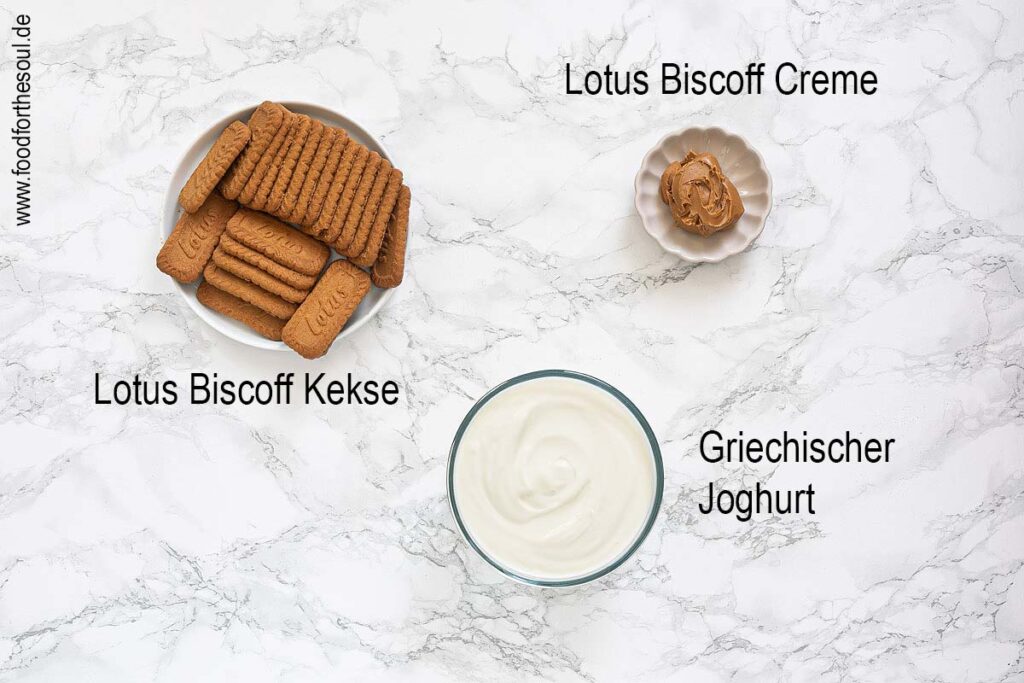 Zutaten für Lotus Dessert mit Joghurt