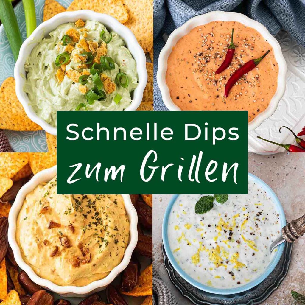 Die besten Grilldips in Dipschalen serviert