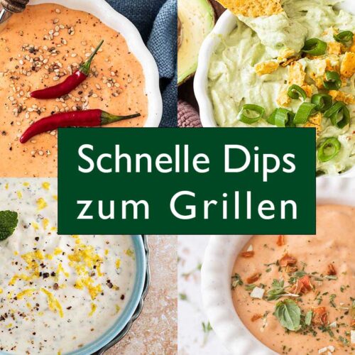 Die besten Grilldips in Dipschalen serviert