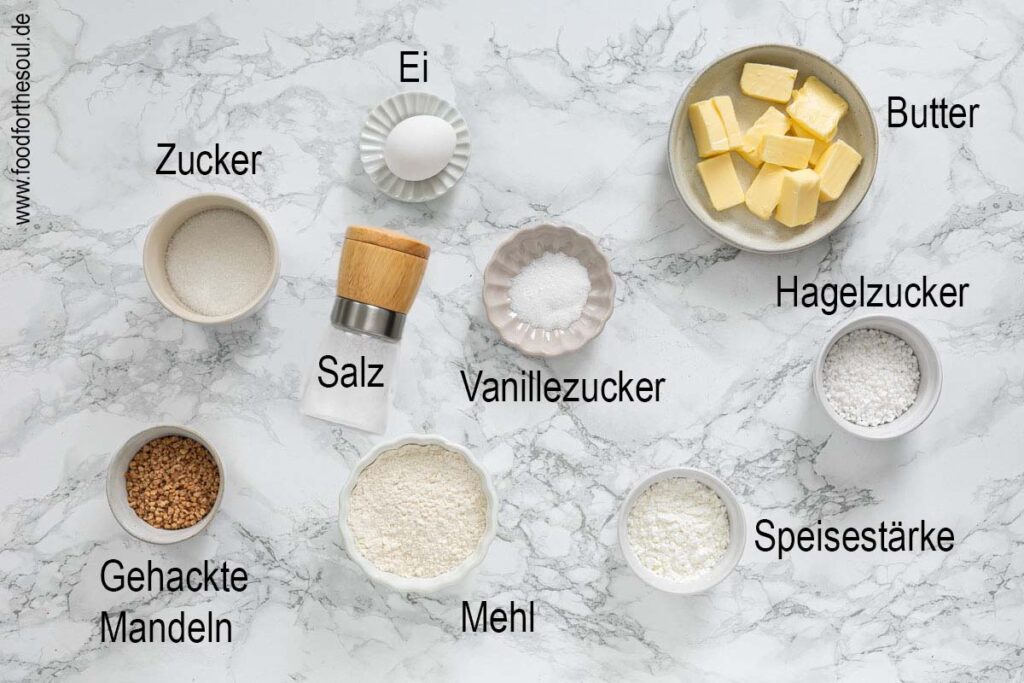 Zutaten für Friesenkekse